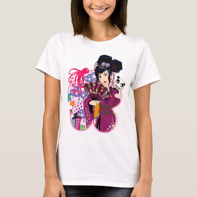 Ayaka in Harajuku Stadt T-Shirt (Vorderseite)