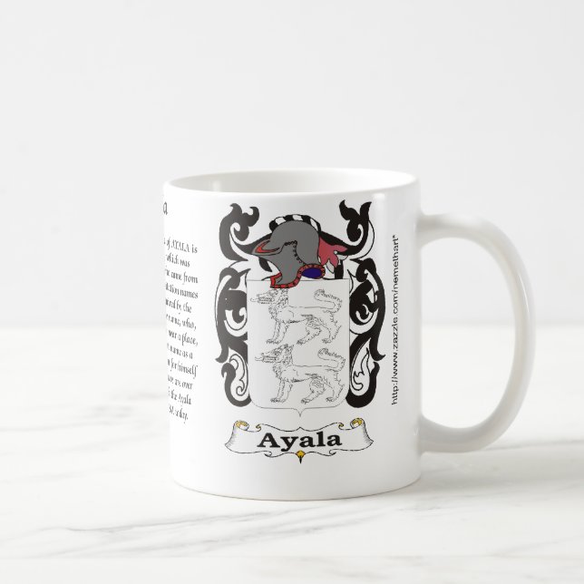Ayala-Familien-Wappen Tasse (Rechts)