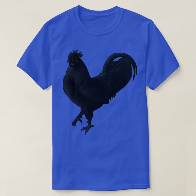 Ayam Cemani Rooster T-Shirt (Design vorne)