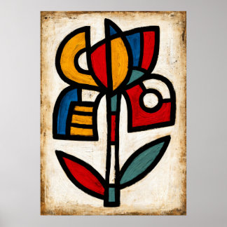 Ayame Iris Tribal Abstraktion Poster