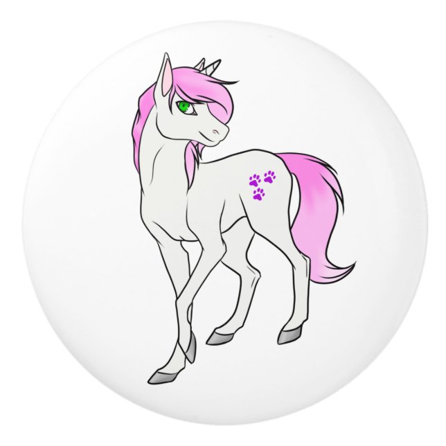 Ayamii Unicorn Knob Keramikknauf (Vorderseite)