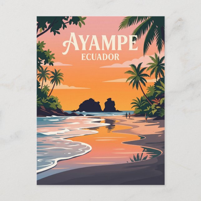 Ayampe Ecuador Postkarte (Vorderseite)