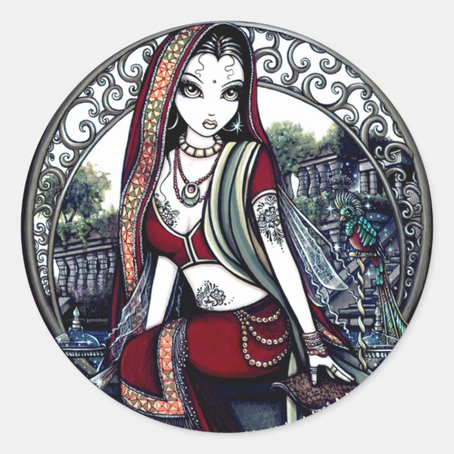 Ayanna Belly Dancer Garden Fairy Sticker (Vorderseite)