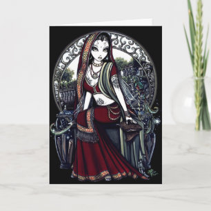 "Ayanna" Fantasy Grußkarte Karte
