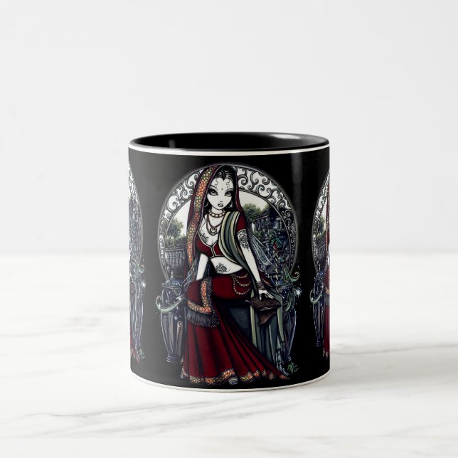 Ayanna östliche inspirierte Feary Fantasie-Tasse Zweifarbige Tasse (Mittel)