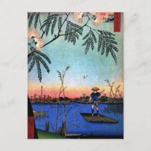 Ayase River und Kanegafuchi (綾 瀬 川 鐘 淵 か) Postkarte