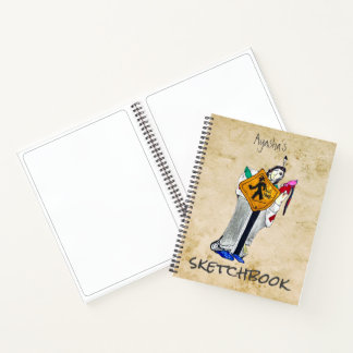Ayasha Cartoon Watercolor Art Sketchbook Notizbuch