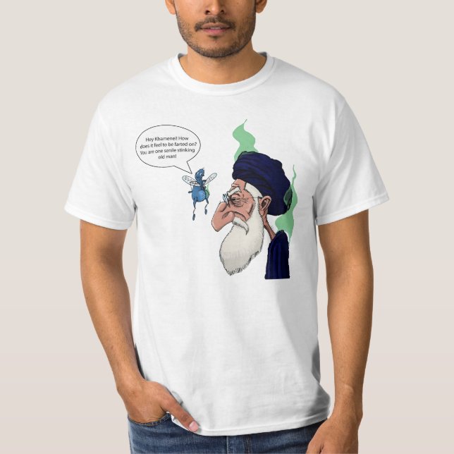 Ayatollah Khamenei lustig T-Shirt (Vorderseite)
