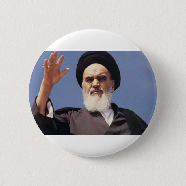 Ayatollah Khomeini Badge Button (Vorderseite)