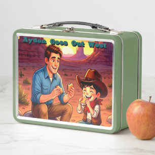 Ayden Goes Out West Metall Lunch Box