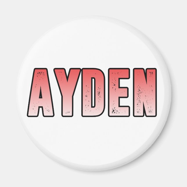 Ayden rosa Name Magnet (Vorne)