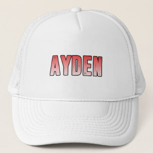 Ayden rosa Name Truckerkappe