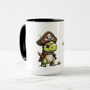 Aye Aye Kapitän und Pirate Dinosaurier Tasse