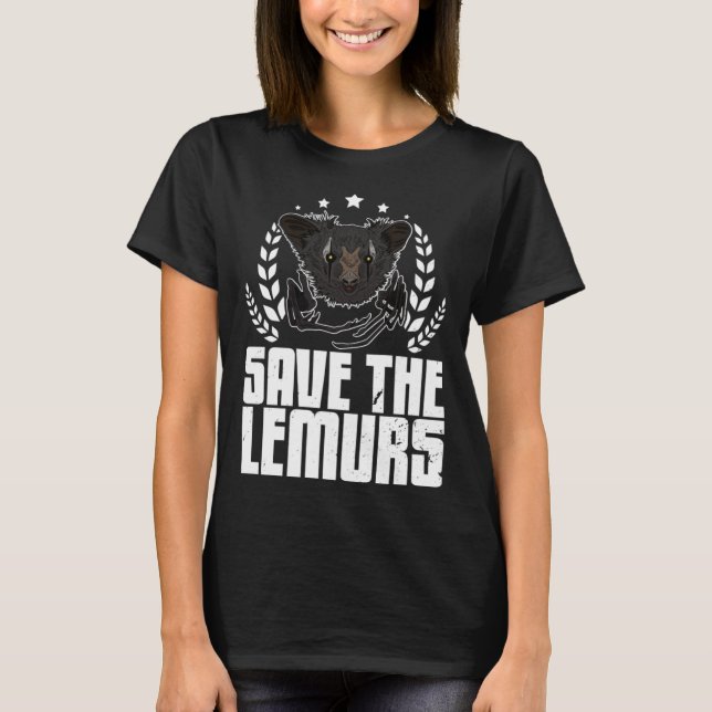Aye Aye Primates Lemurs Madagascar  11 T-Shirt (Vorderseite)