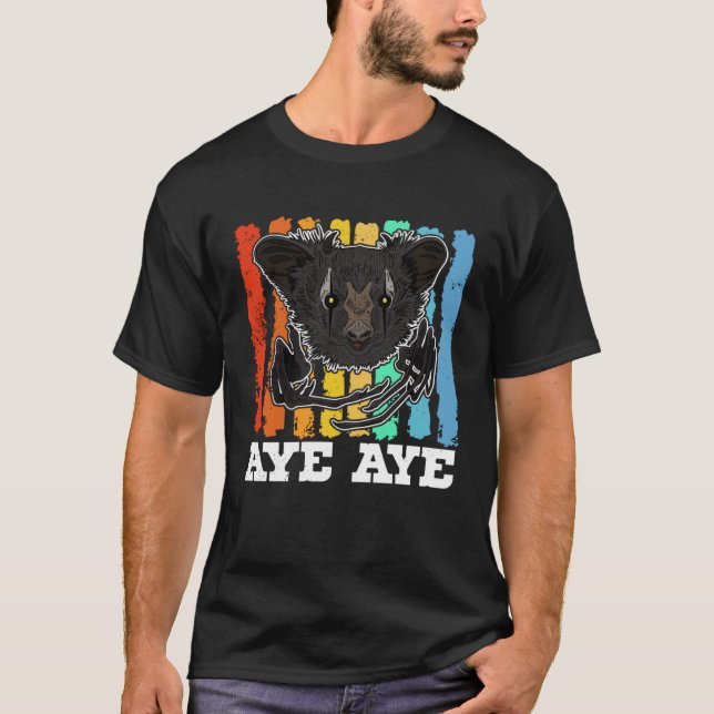 Aye Aye Primates Lemurs Madagascar  14 T-Shirt (Vorderseite)