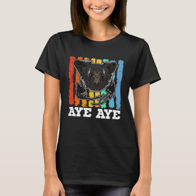 Aye Aye Primates Lemurs Madagascar  14 T-Shirt (Vorderseite)
