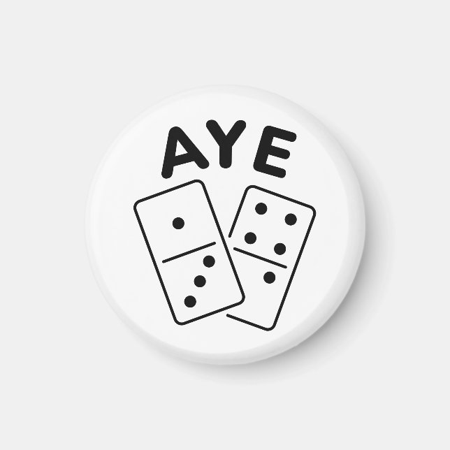 'Aye Domino' K-Pop Boygroup Meme Quote Magnet (Vorne)