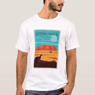 Ayers Rock Australia, Uluru Travel Poster T-Shirt