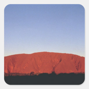 Ayers Rock Quadratischer Aufkleber