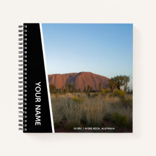 Ayers Rock, Uluru, Australien, Black Square Notizbuch