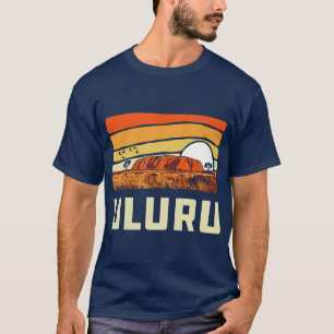 Ayers Rock Uluru Australien Sehenswürdigkeit Vinta T-Shirt