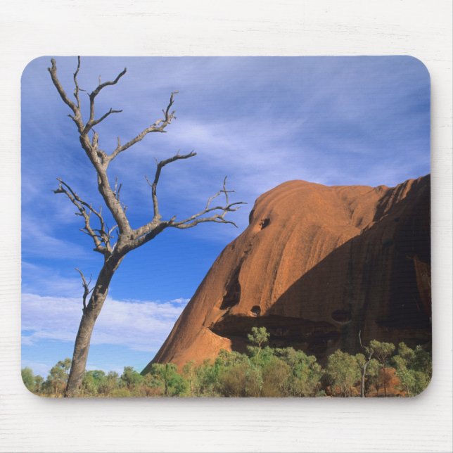 Ayers Rock Uluru im Outback Australien Mousepad (Vorne)