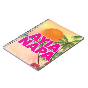 Ayia Napa Holiday Poster Notizblock