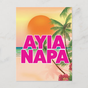 Ayia Napa Urlaubsposter Feiertagspostkarte