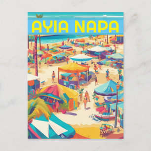 Ayia Napa Zypern Touristenort Feiertagspostkarte