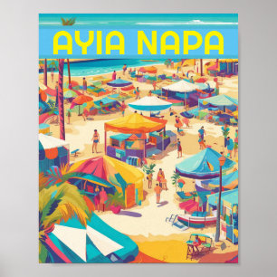 Ayia Napa Zypern Touristenort Poster