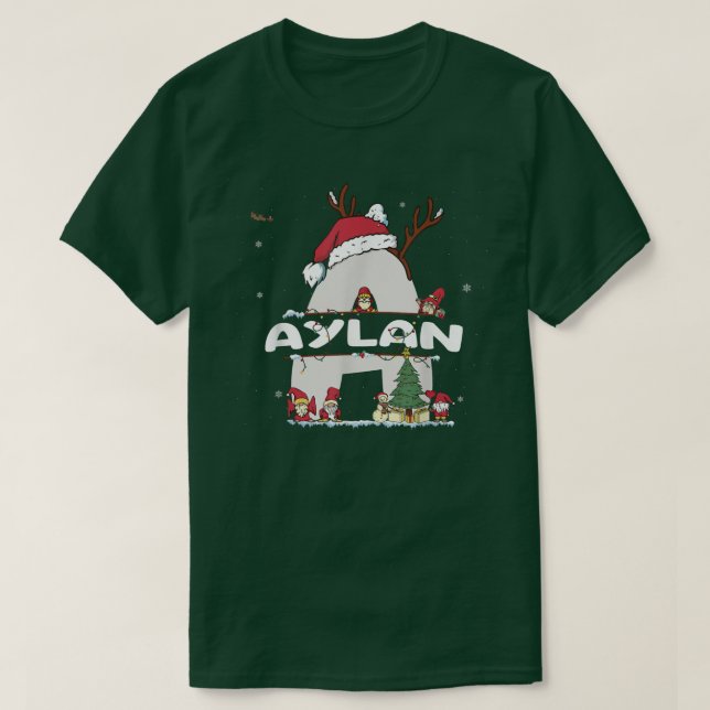 Aylan Christmas Shirt mit Aylan Name für lustige W (Design vorne)