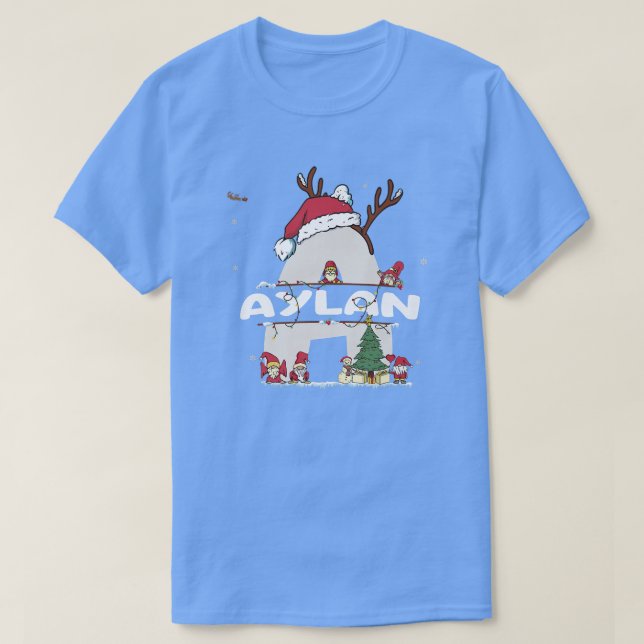 Aylan Christmasw Aylan Name für lustige Weihnachte T-Shirt (Design vorne)