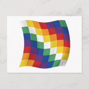 Aymara-Flagge Postkarte