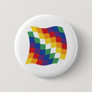 Aymara-Flaggenknopf Button