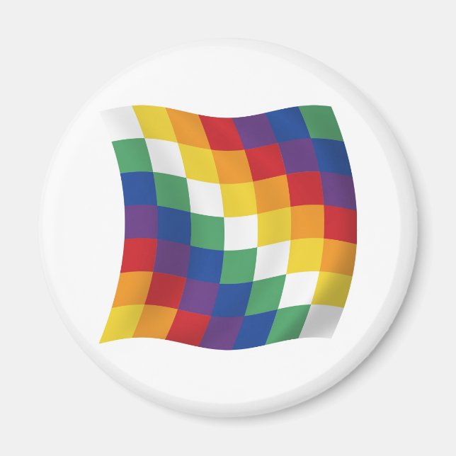 Aymara-Flaggenmagnet Magnet (Vorne)