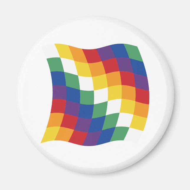 Aymara-Flaggenmagnet Magnet (Vorne)