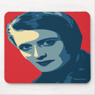Ayn Rand - gezuckt: OHP Mousepad