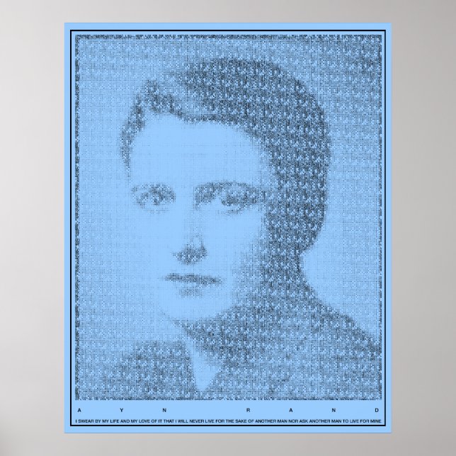 Ayn Rand Oath of the Valley Poster (Vorne)