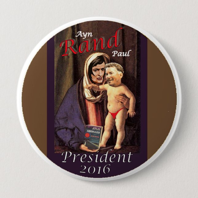 Ayn Rand Paul Button (Vorderseite)