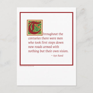 Ayn Rand Postkarte
