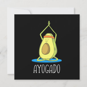 Ayogado Avocado Yoga Liebhaber Einladung