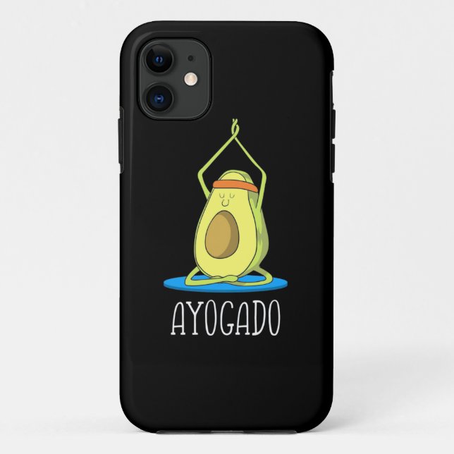 Ayogado Avocado Yoga Lover Case-Mate iPhone Hülle (Rückseite)
