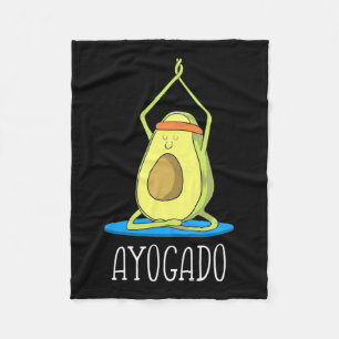 Ayogado Avocado Yoga Lover Fleecedecke