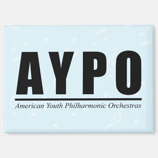 AYPO 25-26 Saison Limited Blue Background Magnet (Vorderseite)