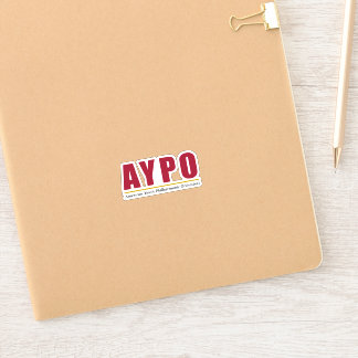 AYPO Rote Logo-Aufkleber Aufkleber