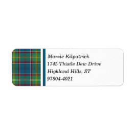 Ayrshire Tartan Blue und Green Scott Kariert