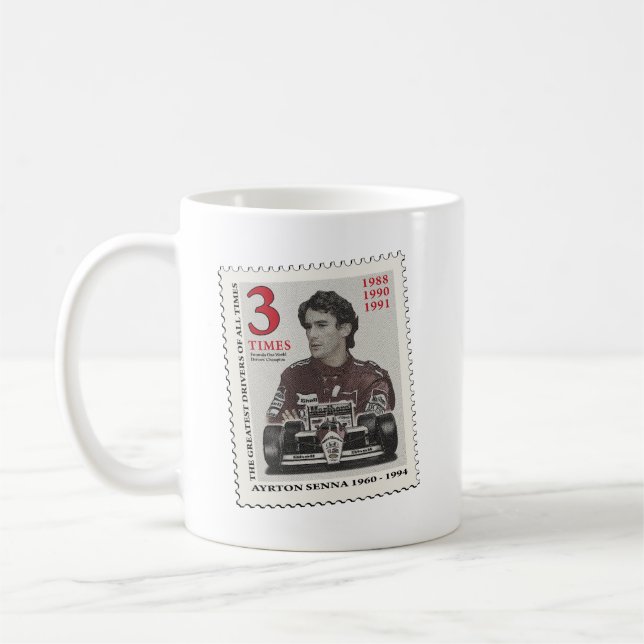 Ayrton Senna Kaffeetasse (Links)