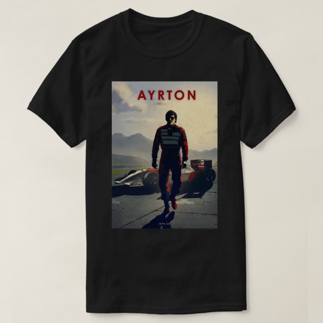 Ayrton Senna Maclaren MP4 68 Legends T-Shirt (Design vorne)