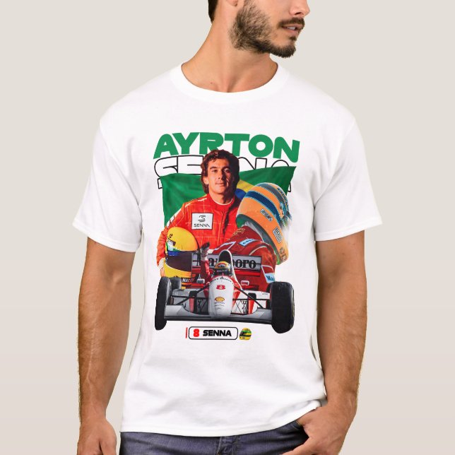 Ayrton Senna T-Shirt (Vorderseite)