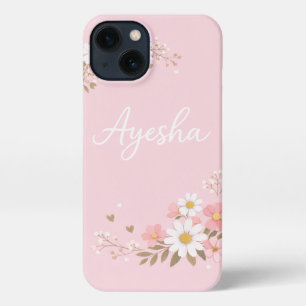 Aysha Name Rosa Handyhülle   Individuelles Muslim  iPhone 13 Hülle